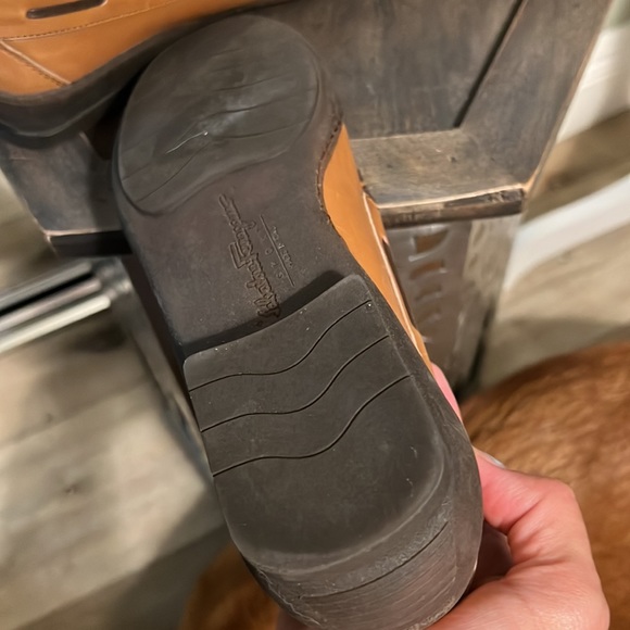 🛑 1 hour sale. Worn 1X, Salvatore Ferragamo, leather loafers, size 8 narrow - Picture 6 of 9